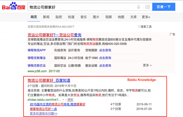 Baidu Knowledge Ad